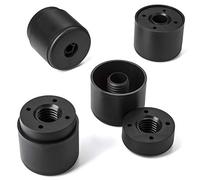 SOTECH Lot de 4 pieds de meuble Pieds d'armoire HOTEL ronds Hauteur réglable de 44 à 54 mm