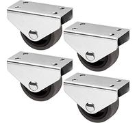 SOTECH Lot de 4 Roulettes caissons PASSAU (Ø 40 mm, pour montage sur sous-structure, gris foncé) Roulettes de transport Idéales pour les caissons de lit et les tiroirs au sol