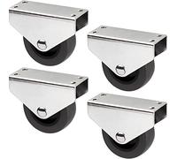SOTECH Lot de 4 Roulettes caissons PASSAU (Ø 50 mm, pour montage sur sous-structure, gris foncé) Roulettes de transport Idéales pour les caissons de lit et les tiroirs au sol