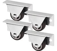 SOTECH Lot de 4 Roulettes caissons TRIER (Ø 30 mm, pour montage latéral, gris foncé) Roulette de transport Idéale pour les caissons de lit et les tiroirs au sol