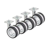 SOTECH Lot de 4 roulettes de meuble hauteur 98,5 mm Premium Düsseldorf