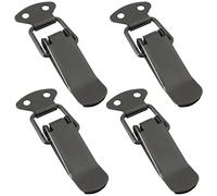 SOTECH Lot de 4 verrous à tension LATCH aspect acier inoxydable 78 mm avec pince à levier et fermeture de boîte pour boîtes à outils, coffres, tables, placards