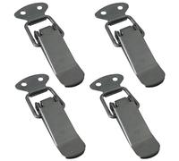 SOTECH Lot de 4 verrous à tension LATCH galvanisés 78 mm avec pince à bascule et levier de fermeture pour boîtes à outils, coffres, tables, placards
