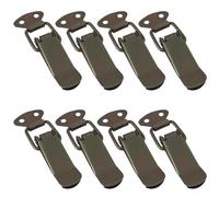 SOTECH Lot de 8 verrous à tension LATCH jaune galvanisé 78 mm à levier de serrage pour boîtes à outils, coffres, tables, placards