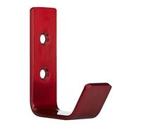 SOTECH Loxten Crochet mural en acier inoxydable véritable avec bords arrondis 60 x 20 x 45 mm d'épaisseur Rouge bordeaux