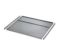 SOTECH Ninka eins2vier Plaque Couvercle + Glissières pour Couvercle pour Largeur Meuble 450 mm gris aluminium, Épaisseur