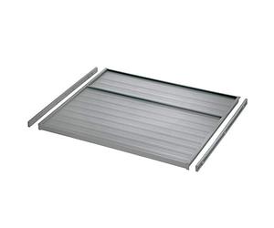 SOTECH Ninka eins2vier Plaque Couvercle + Glissières pour Couvercle pour Largeur Meuble 500 mm gris aluminium, Épaisseur