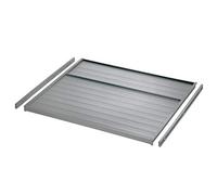 SOTECH Ninka eins2vier Plaque Couvercle + Glissières pour Couvercle pour Largeur Meuble 600 mm gris aluminium, Épaisseur