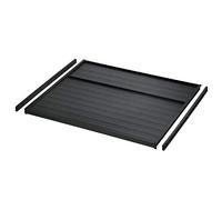 SOTECH Ninka eins2vier Plaque Couvercle + Glissières pour Couvercle pour Largeur Meuble 600 mm gris sombre, Épaisseur latéral