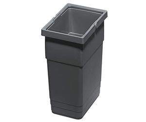 SOTECH Ninka eins2vier Poubelle Hauteur: 275 mm Volumen: 6 Liter 210 x 140 mm gris sombre Bac de Compostage Corbeille Recyclage