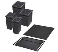 SOTECH Ninka Système Tri des Déchets eins2vier KB 600 mm, Épaisseur latéral 16 mm Hauteur 275 mm 2x 6L, 2x 13,5L, 1x 60cm