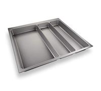 SOTECH ORGA-BOX II Range-couverts Maxi pour Noblessa tiroir de 60 cm jusqu'à 07/2012 (462 x 509 mm Veuillez mesurer l'intérieur de votre tiroir !) gris argenté