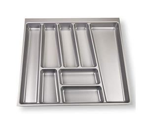 SOTECH ORGA-BOX II Range-couverts pour Noblessa tiroir de 60 cm jusqu'à 07/2012 (462 x 505 mm VEUILLEZ MESUREZ LES DIMENSIONS INTÉRIEURES DE VOTRE TIROIR !) gris argenté