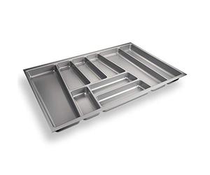 SOTECH ORGA-BOX II Range-couverts pour Noblessa tiroir de 80 cm jusqu'à 07/2012 (462 x 705 mm VEUILLEZ MESUREZ LES DIMENSIONS INTÉRIEURES DE VOTRE TIROIR !) gris argenté