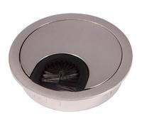 SOTECH Passage de câbles en métal aspect inox Dimension de perçage Ø 68 mm Bureau avec joint anti-poussière