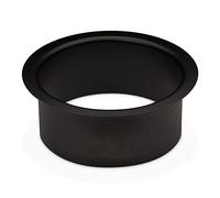 SOTECH Passe-Déchets à Encastrer dans le Comptoir Lavabo ou Plan de Travail Acier inoxydable Laqué Noir Ø 180 mm Hauteur 70 mm