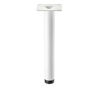 SOTECH Pied de meuble Hauteur 200 mm LIMA, Ø 25 mm Réglable en 10 mm blanc | mat pour armoire Pied de vitrine