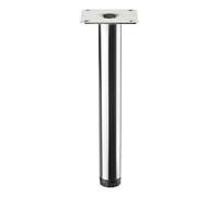 SOTECH Pied de meuble hauteur 200 mm LIMA, Ø 25 mm réglable en 10 mm chrome | poli d'armoire pied de vitrine