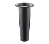 SOTECH Pied de Meuble Hauteur 80 mm Fox-Trot Noir Mat Pied réglable de Max. | 12 mm Pied d'armoire