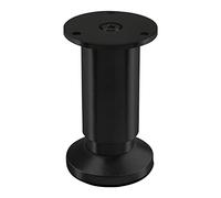 SOTECH Pied de meuble TERRA hauteur 100 mm noir anodisé réglable en hauteur jusqu'à max. 15 mm charge 250 kg
