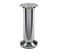 SOTECH Pied de meuble TERRA hauteur 150 mm chrome poli Pied d'armoire réglable en hauteur jusqu'à max. 15 mm, charge jusqu'à 250 kg