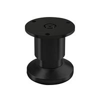 SOTECH Pied de meuble TERRA hauteur 50 mm noir anodisé Pied de canapé réglable en hauteur jusqu'à max. 15 mm, charge 250 kg