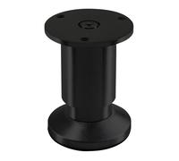SOTECH Pied de meuble TERRA hauteur 80 mm noir anodisé Pied de canapé réglable en hauteur jusqu'à max. 15 mm, charge 250 kg