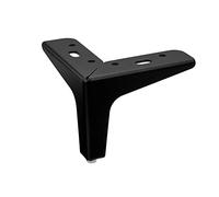 SOTECH Pied de Meuble Victor Hauteur 100 mm Noir Mat Pied de Meuble Pied d'armoire Pied de canapé de