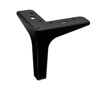 SOTECH Pied de Meuble Victor Hauteur 130 mm Noir Mat Pied de Meuble Pied d'armoire Pied de canapé de