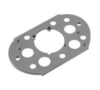 SOTECH Plaque d'écartement 3 mm grise pour la serrure à espagnolette Push-Lock, serrure en applique, pour une compensation de la hauteur des portes de faible épaisseur