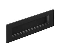 SOTECH Poignée coquille EL-11 150 x 50 mm noir mat (double revêtement par poudre) Poignée à encastrer en acier inoxydable