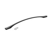 SOTECH Poignée de meuble en aluminium BLACKLINE XV BA 320 mm noir mat (longueur 356 mm, largeur 13,5 mm, hauteur 30 mm) Poignée de cuisine en forme d'étrier