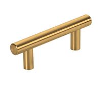 SOTECH Poignée de meuble G17 entraxe 64 mm inox SS201 doré galvanisé | Ø 12 mm poignée de vitrine, poignée bâton - parfaite pour de multiples aménagements intérieurs