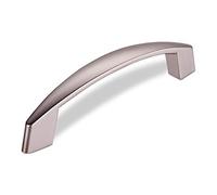 SOTECH Poignée de Meuble Thea Entraxe 128 mm en Acier Inoxydable Aspect Mat Non brossé Poignée de Cuisine Poignée en Forme d'étrier de Junker Design