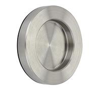 SOTECH Poignée de porte coulissante NALA Ø 70 mm autocollante avec pastille adhésive 3M Poignée de meuble en acier inoxydable Poignée coquille pour portes en verre et portes de chambre de