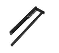 SOTECH Porte-serviettes en aluminium TED 1 bras noir mat (325-487 mm, extensible) Porte-serviettes télescopique pour la salle de bain ou la cuisine