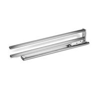 SOTECH Porte-Serviettes en Aluminium TED 2 Bras Chrome Poli (450-730 mm, Extensible, pivotant) Coulisse télescopique adaptée à la Salle de Bains ou à la Cuisine
