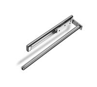 SOTECH Porte-serviettes en aluminium TED à 1 bras chromé poli (325-487 mm, télescopique) Coulisse télescopique pour serviettes adaptée à la salle de bains ou à la cuisine
