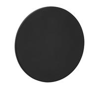 SOTECH Roses aveugles rondes, Ø 55 mm, en acier inoxydable noir, avec pastilles adhésives 3M, à poser sans perçage. Rosace de recouvrement pour serrures de meubles et portes