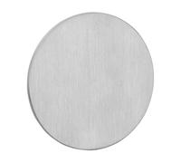 SOTECH Roses aveugles rondes, Ø 55 mm, en acier inoxydable satiné, avec pastilles adhésives 3M, à poser sans perçage. Rosace de recouvrement pour serrures de meubles et portes