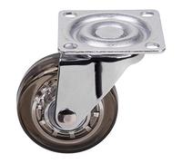 SOTECH Roulette de Meuble Ø 50 mm Roue transparent-marron 40 Kg | Roulette de Transport