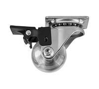 SOTECH Roulette de meuble SWIFT transparente Ø 35 mm avec blocage