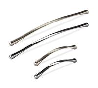 SOTECH SCHÜCO ALU COMPETENCE Poignée de Meubles Sila Poignée pour Cuisine Poignée BA 160 mm Finition Acier Inox poli Design