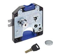 SOTECH Serrure à Monnaie 110 x 125 x 18 mm Fermeture à Gauche pour Jetons | de 1 € Serrure à Jeton Serrure de Consigne Serrure