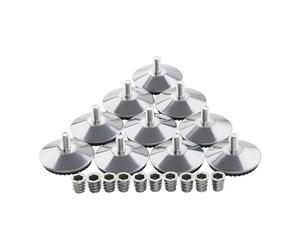 SOTECH Set de 10 Pieds réglables MOBILIA Ø 48 mm M8x16 y Compris Manchons à Visser Pied de Meuble Pied de réglage