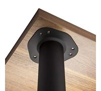 SOTECH Set de 4 x Pieds de Table/Hauteur 110 mm/Hauteur Réglable/Ø 60 mm/Noir/Capacité de Charge jusqu'à
