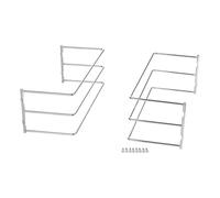 SOTECH Support de plaque de cuisson pour 3 plaques de cuisson (364 x 140 x 125 mm, chrome poli, pour largeur de caisson de 600 mm) Support de grille - l'ordre facile