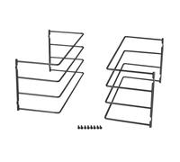 SOTECH Support p. 4 plaques de four (364 x 140 x 182 mm, chrome noir | pour caisson de 600 mm) porte-grille - le rangement en toute simplicité