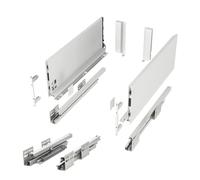 SOTECH Système de tiroirs JUNKER SLIM avec Push to Open (blanc, hauteur 167 mm, profondeur 300 mm, charge max. 35 Kg) Tiroir de cuisine avec profilés de 13 mm