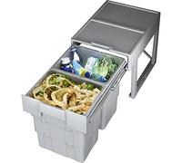 SOTECH Système de Tri des Déchets Poubelle 2 x 16 Litres à partir de 400 mm